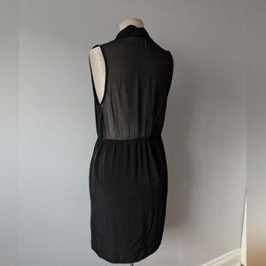 Sparkle & Fade Black Sheer Back Dress